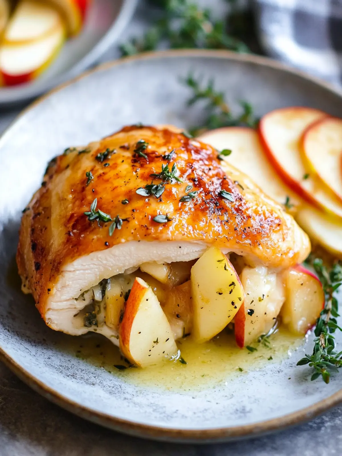 Apple and Brie Stuffed Chicken