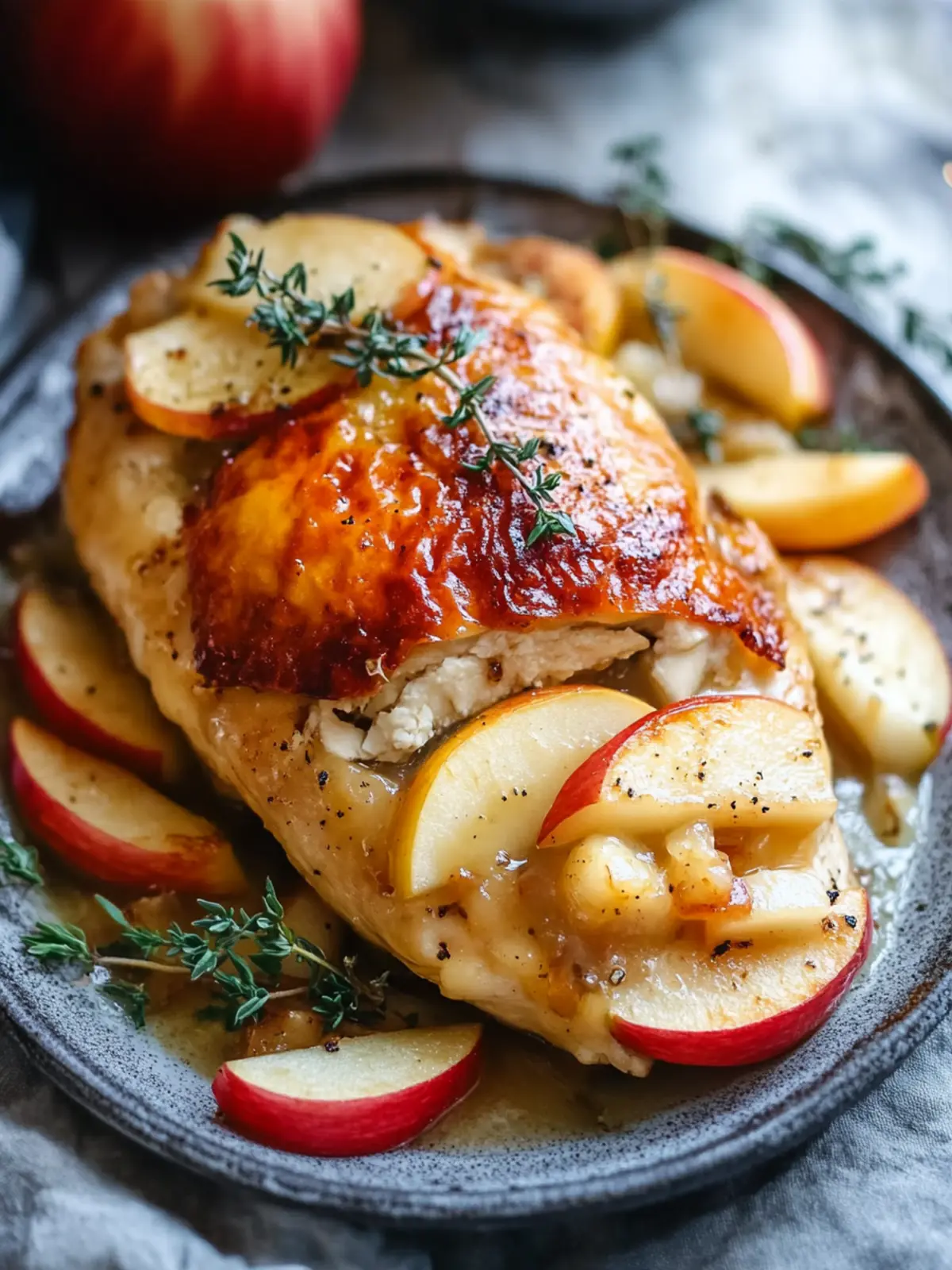 Apple and Brie Stuffed Chicken