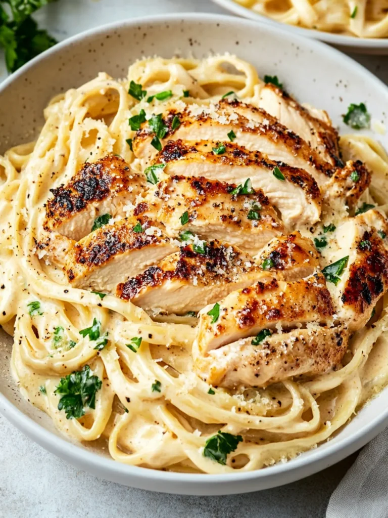 Low Calorie Chicken Alfredo