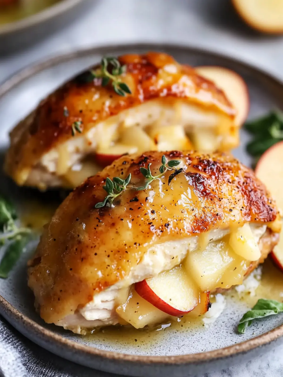 Apple and Brie Stuffed Chicken