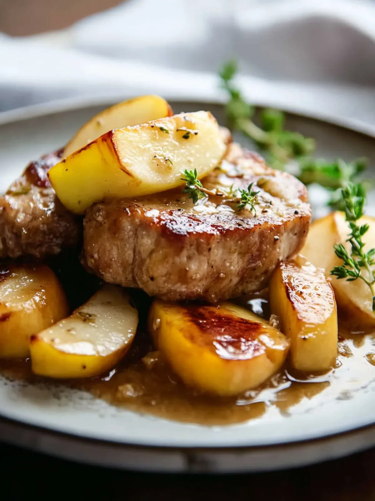 Slow Cooker Pork Chops with Apples