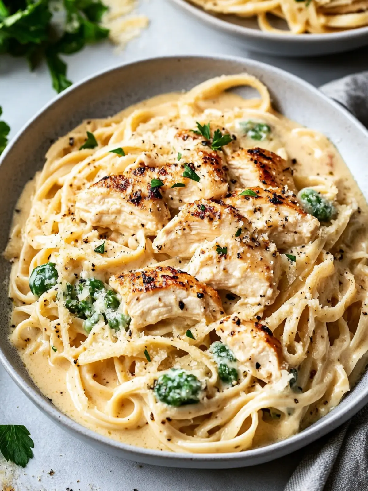 Low Calorie Chicken Alfredo
