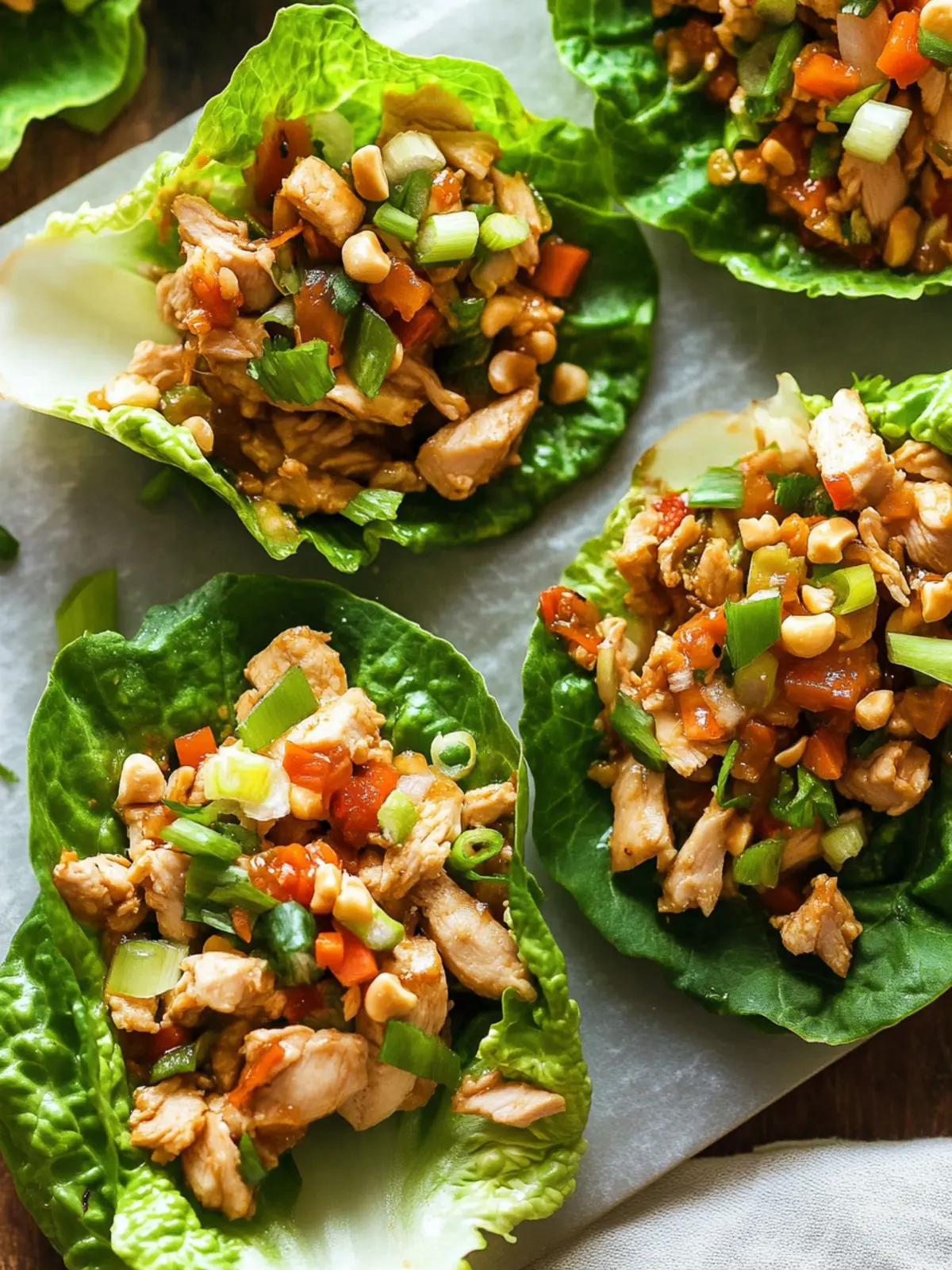 Asian Chicken Lettuce Wraps