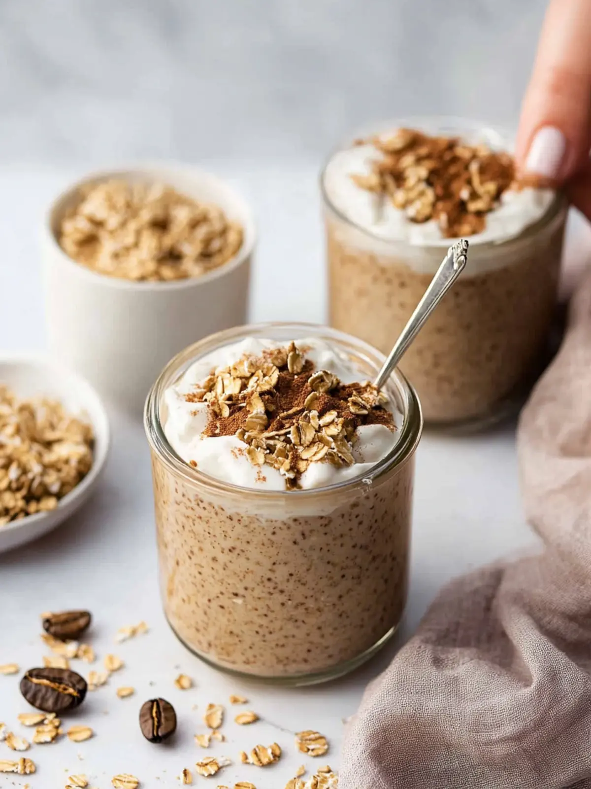 Coffee Overnight Oats (Brown Sugar Shaken Espresso Overnight Oats)