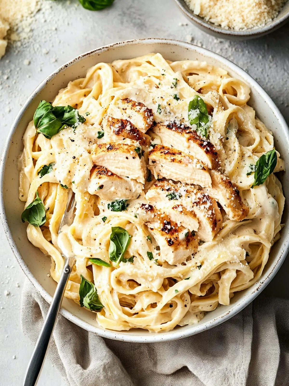 Low Calorie Chicken Alfredo