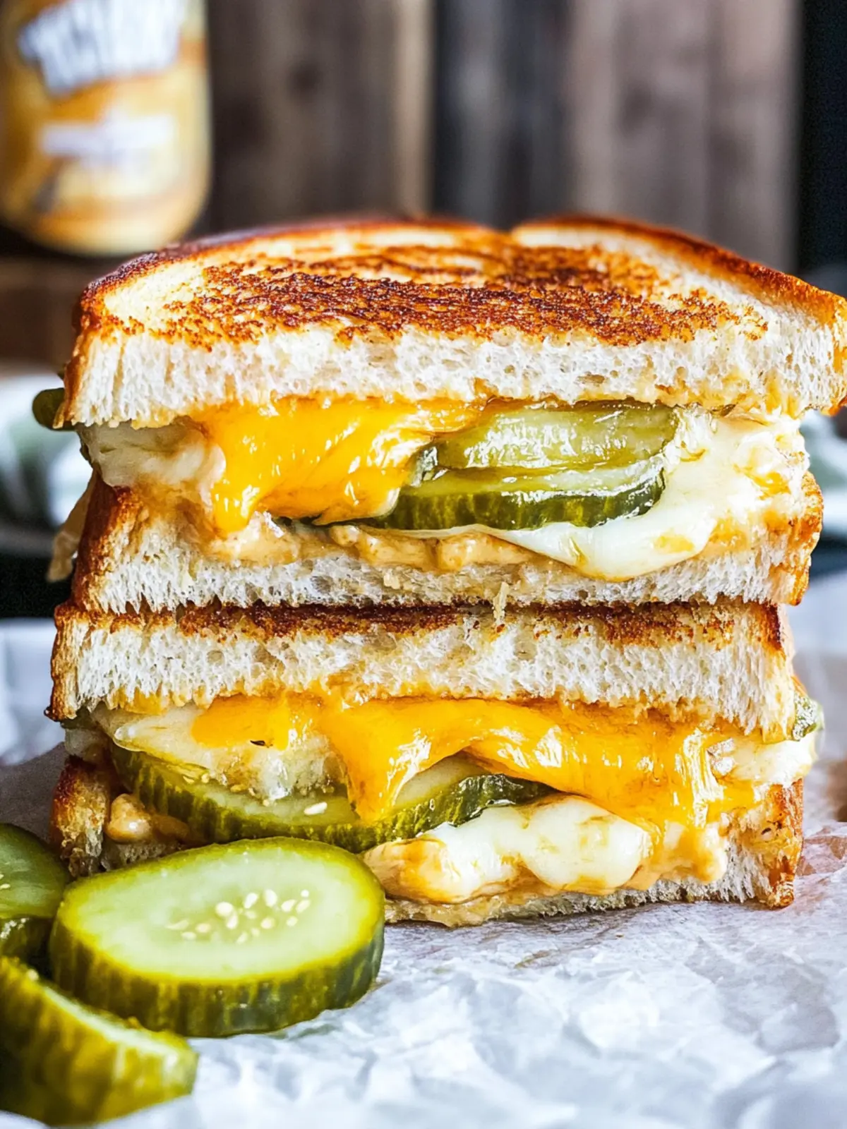 Pickle Grilled Cheese Sandwich