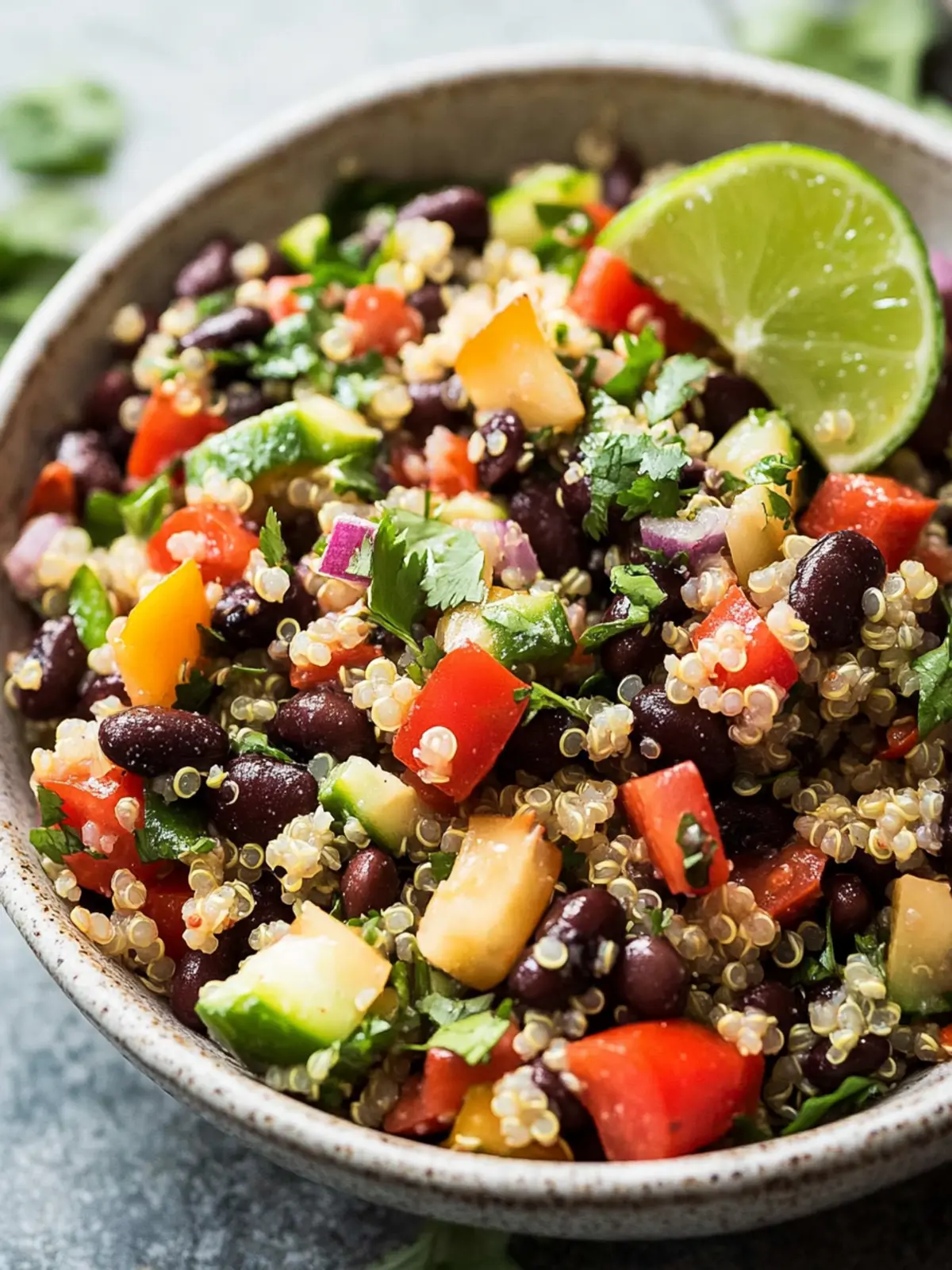 Chili Lime Quinoa Black Bean Salad (Vegan and Gluten Free)
