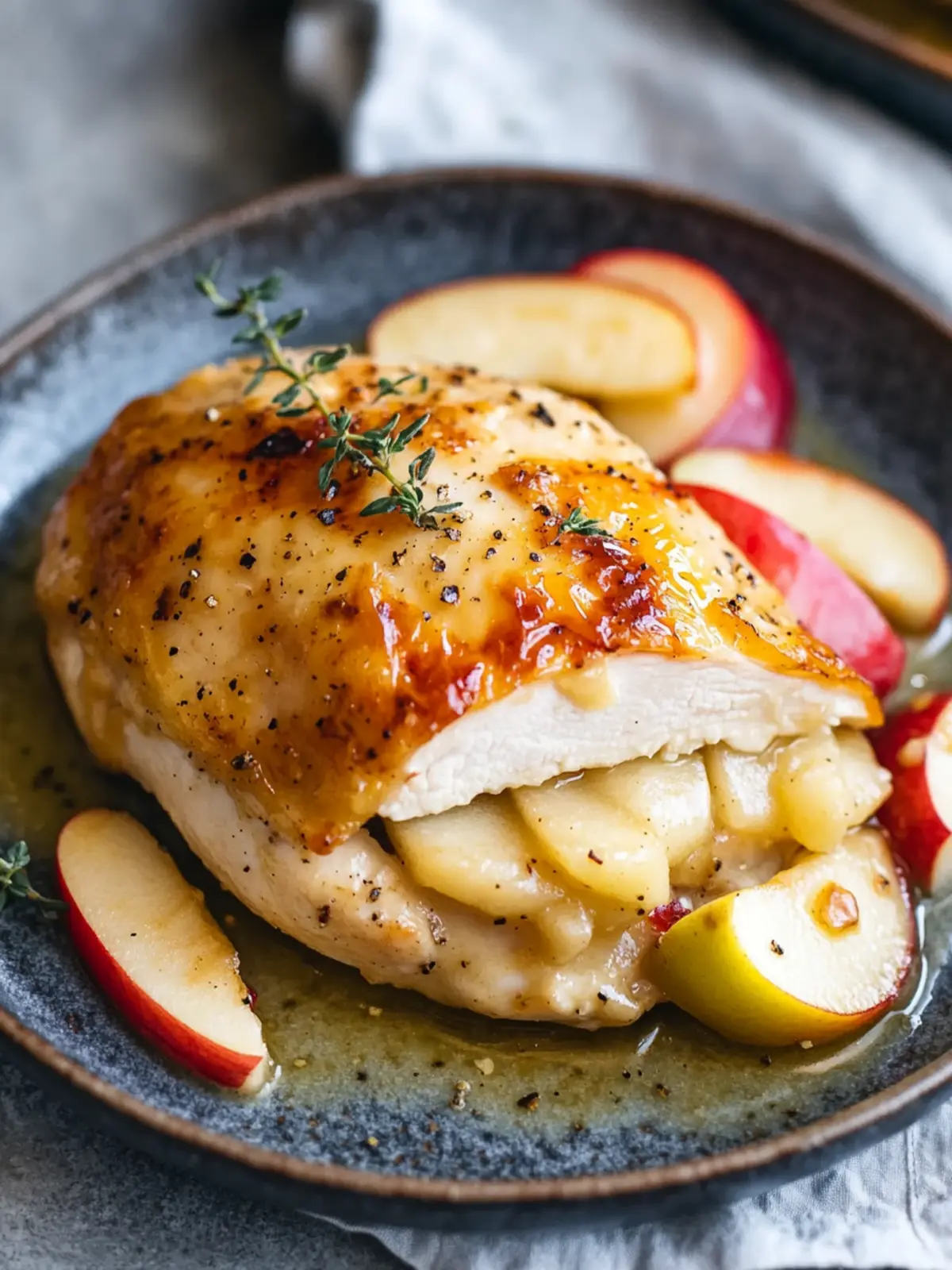 Apple and Brie Stuffed Chicken